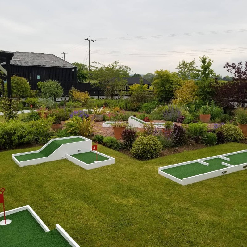 Curradine Barns wedding venue with crazy golf hire