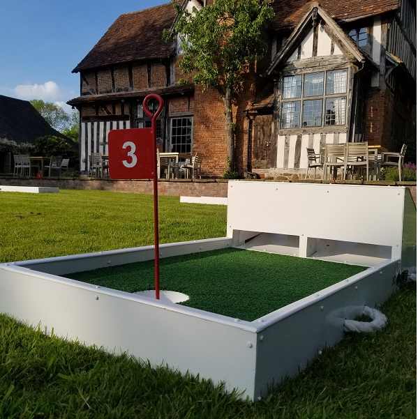 Gorcott Hall wedding venue with crazy golf hire