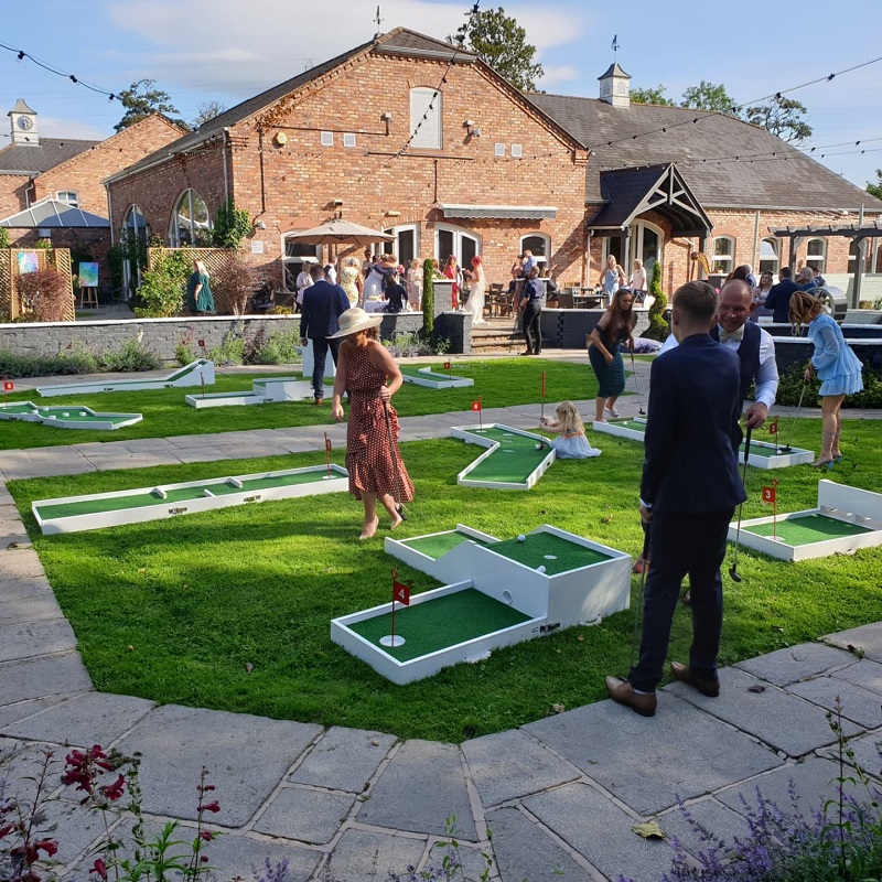 Lion Quays Resort wedding venue with crazy golf hire