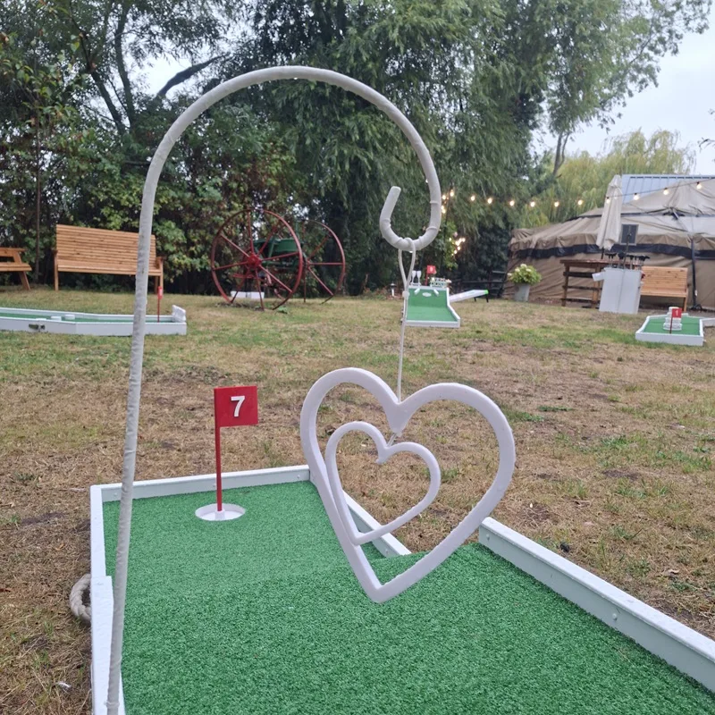 Crazy Golf Hire Worcestershire at willow barn for mini golf